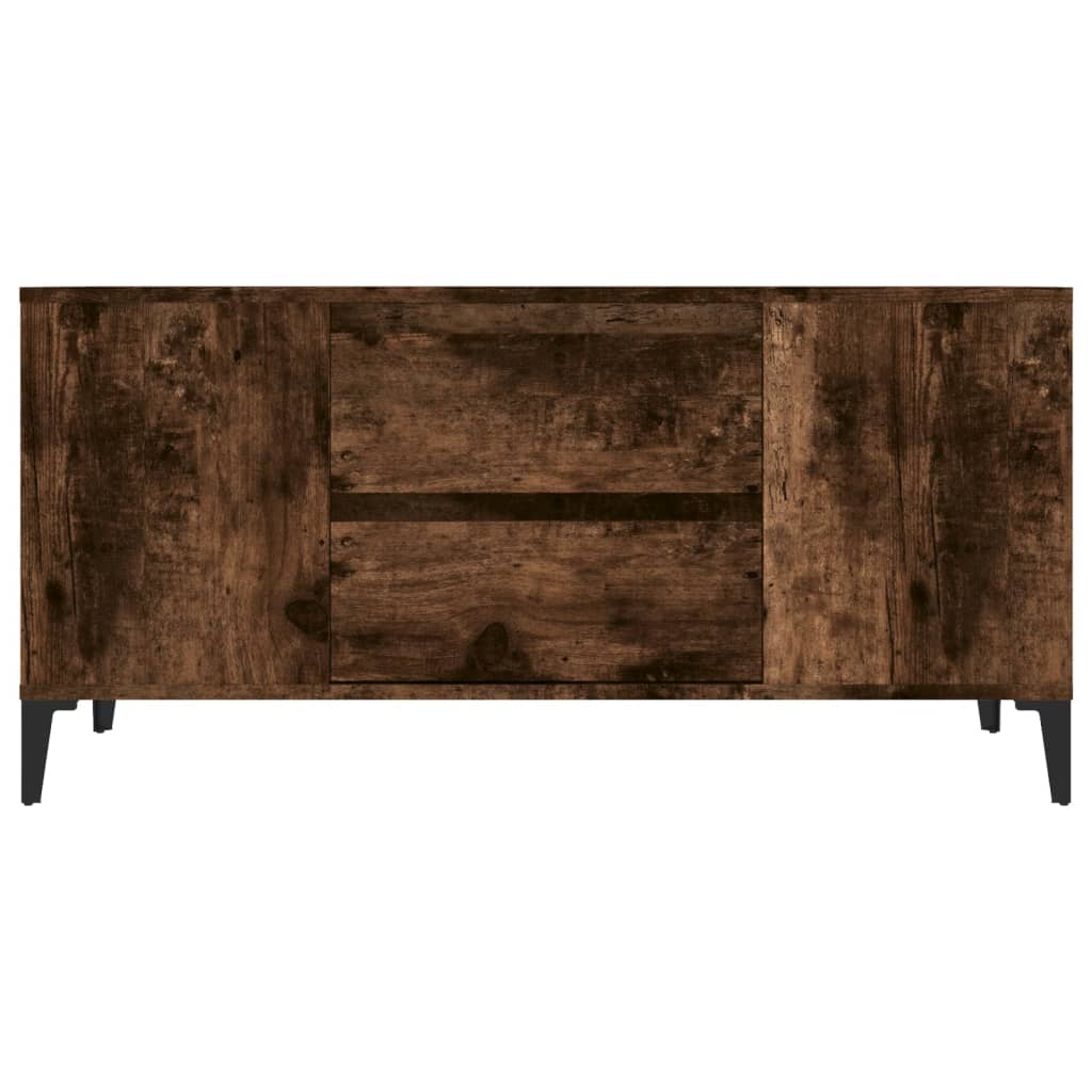 Mobile Porta TV Rovere Fumo 102x44,5x50 cm in Legno Multistrato - homemem39