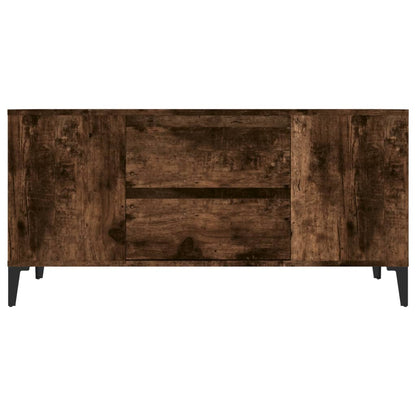 Mobile Porta TV Rovere Fumo 102x44,5x50 cm in Legno Multistrato - homemem39