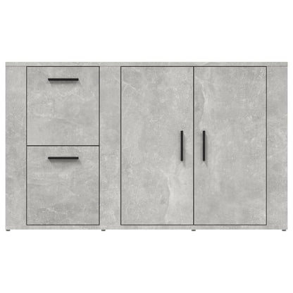Credenza Grigio Cemento 100x33x59,5 cm in Legno Multistrato - homemem39