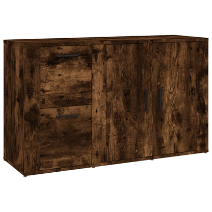 Credenza Rovere Fumo 100x33x59,5 cm in Legno Multistrato - homemem39