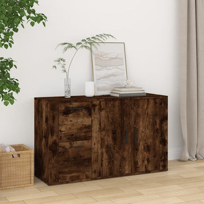 Credenza Rovere Fumo 100x33x59,5 cm in Legno Multistrato - homemem39