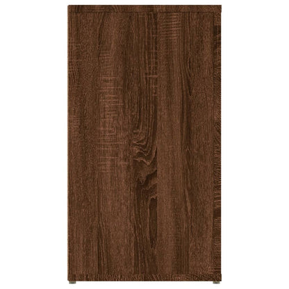 Credenza Rovere Marrone 100x33x59,5 cm in Legno Multistrato - homemem39