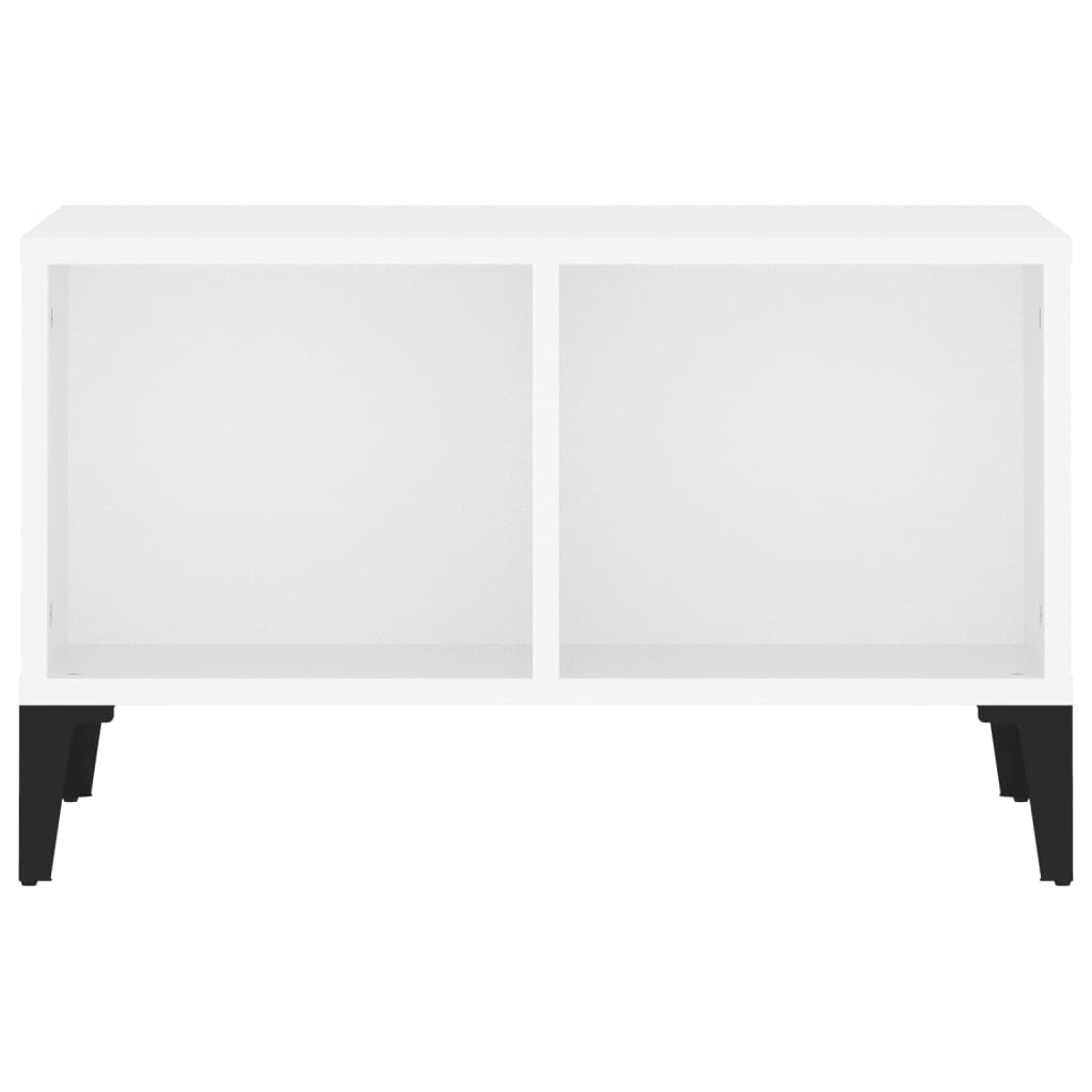 Tavolino da Salotto Bianco 60x50x36,5 cm in Legno Multistrato | homemem39