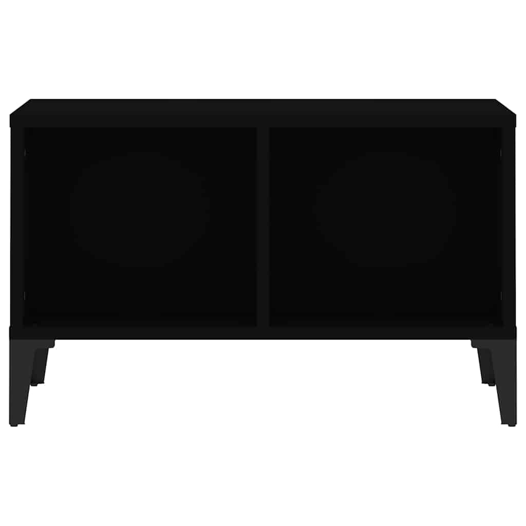 Tavolino da Salotto Nero 60x50x36,5 cm in Legno Multistrato | homemem39
