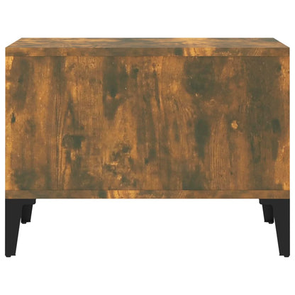 Tavolino da Salotto Rovere Fumo 60x50x36,5 cm Legno Multistrato | homemem39