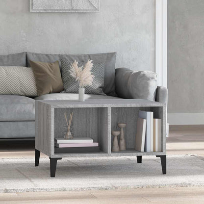 Tavolino da Salotto grigio sonoma 60x50x36,5 cm in Multistrato