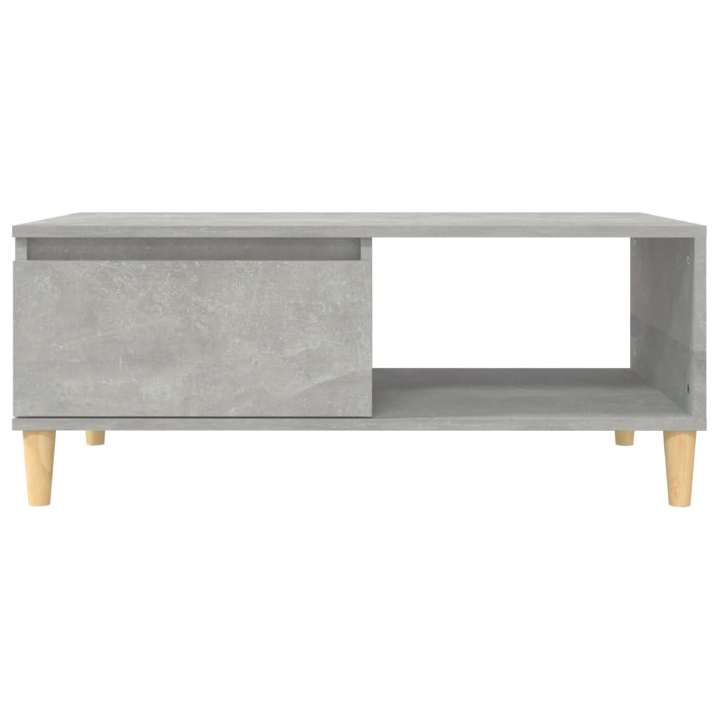 Tavolino Salotto Grigio Cemento 90x50x36,5 cm Legno Multistrato | homemem39