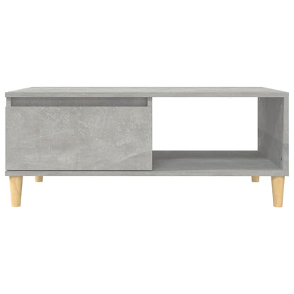 Tavolino Salotto Grigio Cemento 90x50x36,5 cm Legno Multistrato | homemem39