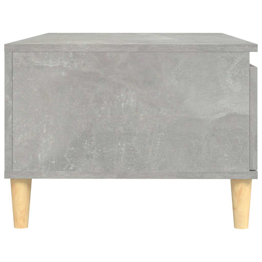 Tavolino Salotto Grigio Cemento 90x50x36,5 cm Legno Multistrato