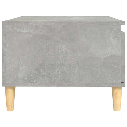 Tavolino Salotto Grigio Cemento 90x50x36,5 cm Legno Multistrato