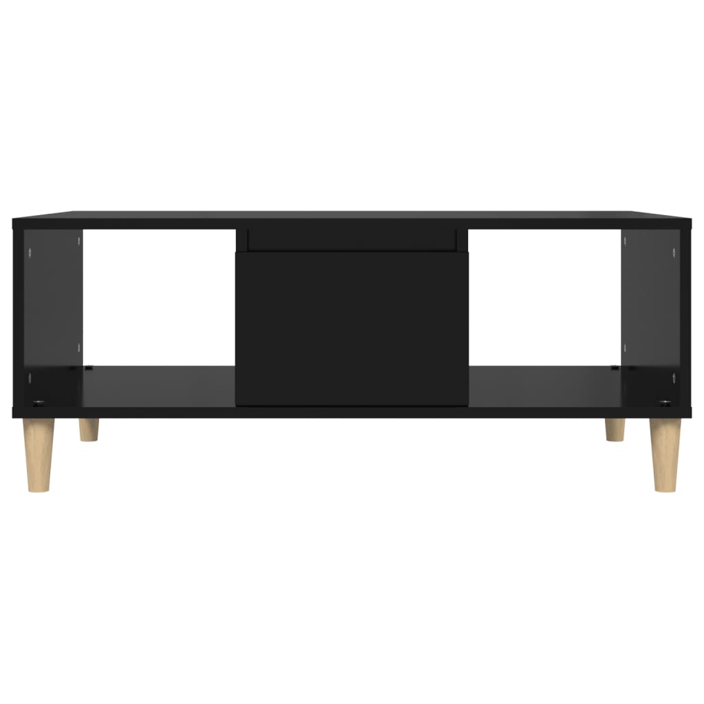 Tavolino da Salotto Nero 90x50x36,5 cm in Legno Multistrato | homemem39