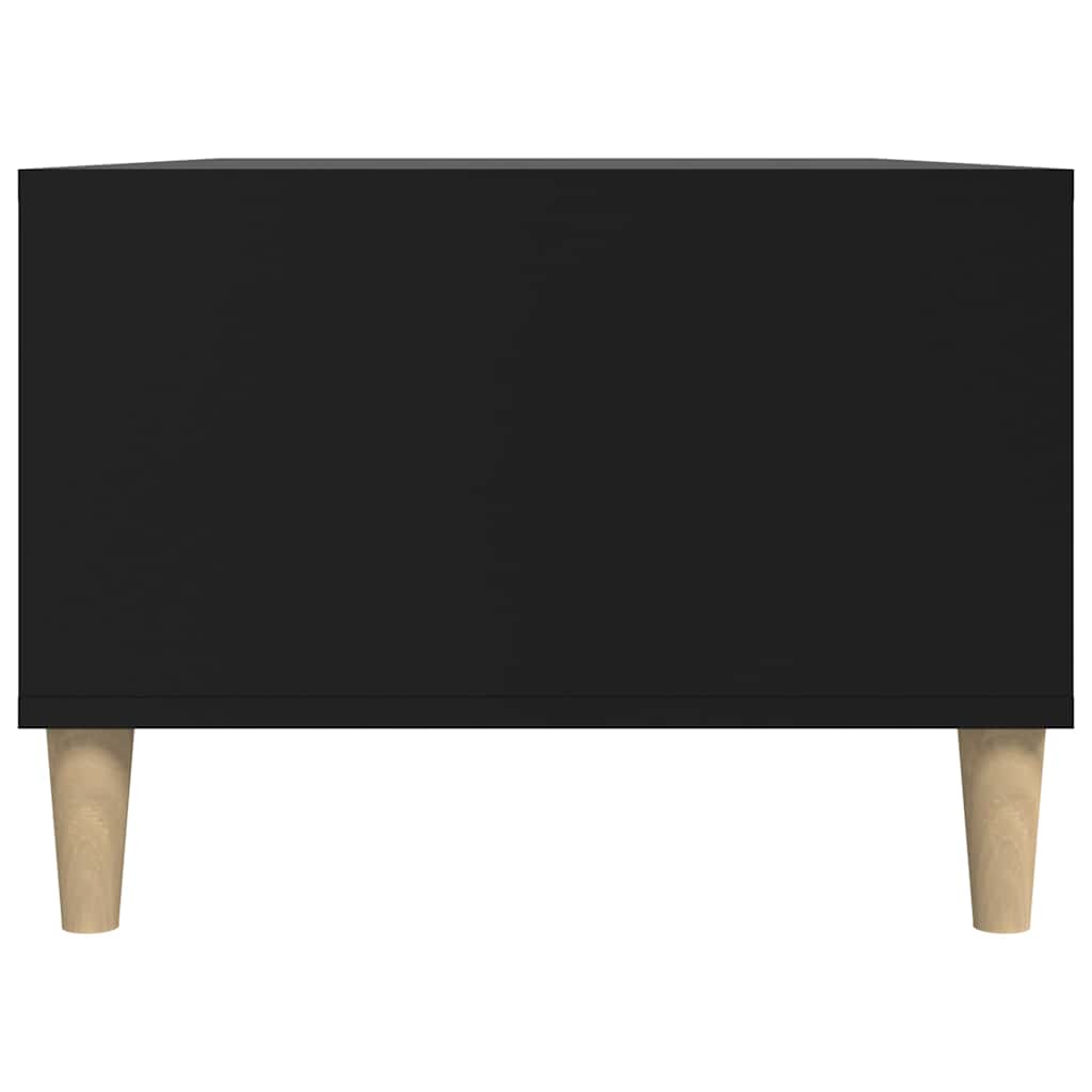 Tavolino da Salotto Nero 90x50x36,5 cm in Legno Multistrato