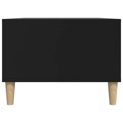 Tavolino da Salotto Nero 90x50x36,5 cm in Legno Multistrato