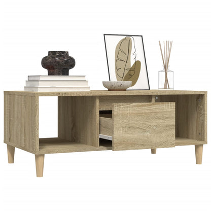 Tavolino Salotto Rovere Sonoma 90x50x36,5 cm Legno Multistrato | homemem39