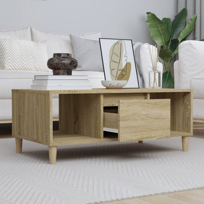 Tavolino Salotto Rovere Sonoma 90x50x36,5 cm Legno Multistrato | homemem39