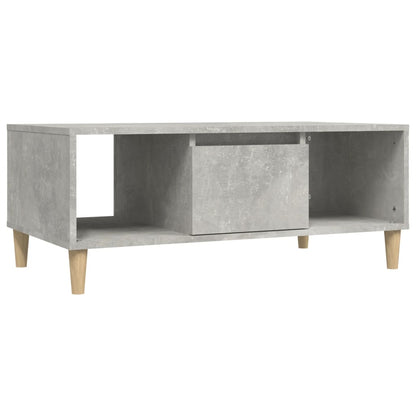 Tavolino Salotto Grigio Cemento 90x50x36,5 cm Legno Multistrato | homemem39
