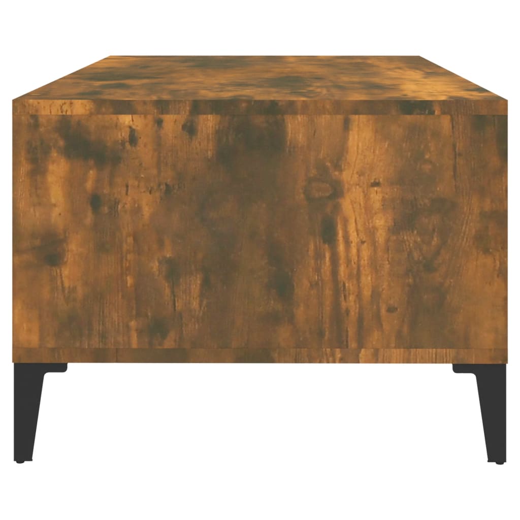 Tavolino da Salotto Rovere Fumo 90x50x36,5 cm Legno Multistrato | homemem39