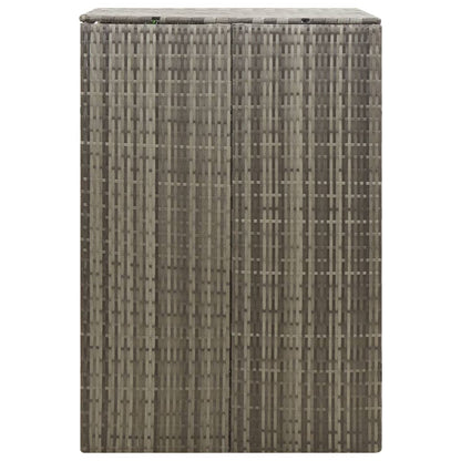 Copribidone Singolo Grigio 70x80x117 cm in Polyrattan - homemem39