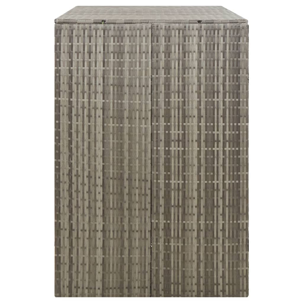 Copribidone Doppio Grigio 140x80x117 cm in Polyrattan | homemem39