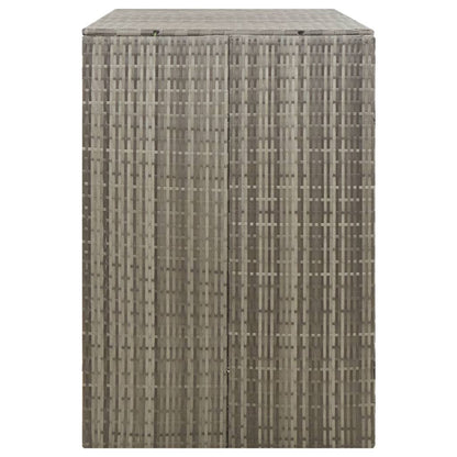 Copribidone Doppio Grigio 140x80x117 cm in Polyrattan | homemem39