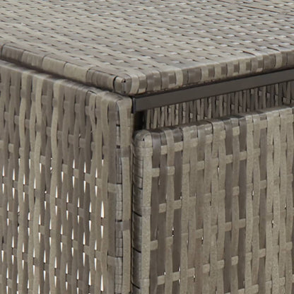 Copribidone Doppio Grigio 140x80x117 cm in Polyrattan | homemem39