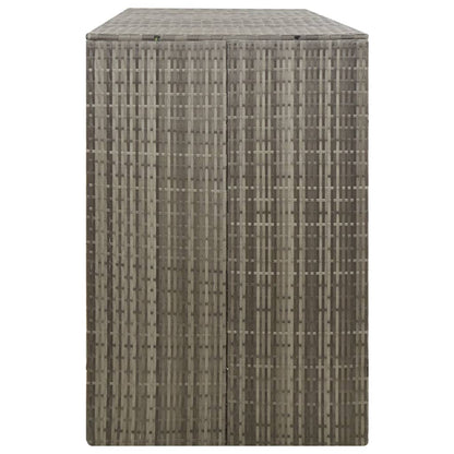 Copribidone Triplo Grigio 207x80x117 cm in Polyrattan - homemem39