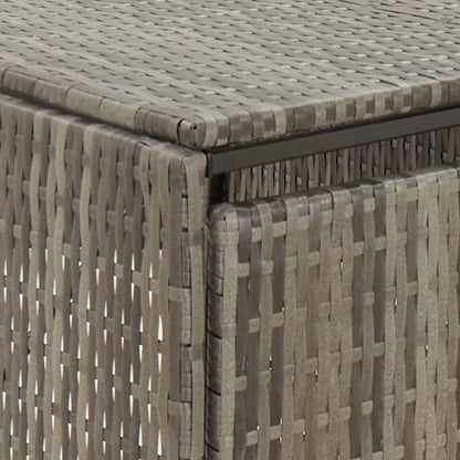 Copribidone Triplo Grigio 207x80x117 cm in Polyrattan | homemem39