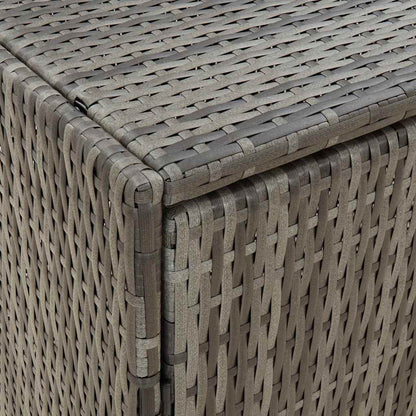Mobile Portaoggetti da Giardino Grigio 100x55,5x80cm Polyrattan | homemem39