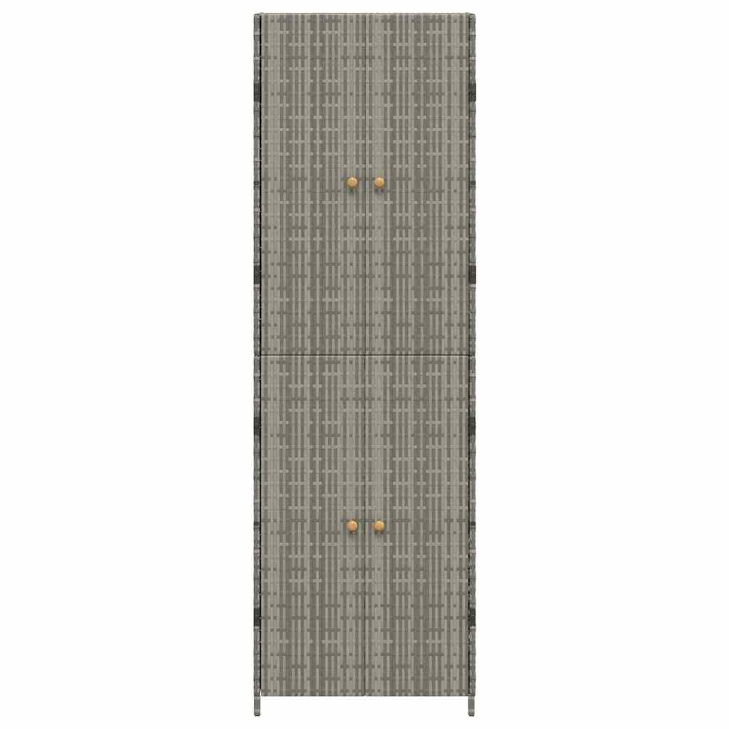 Armadietto Portaoggetti da Giardino 59x40x180 cm in Polyrattan