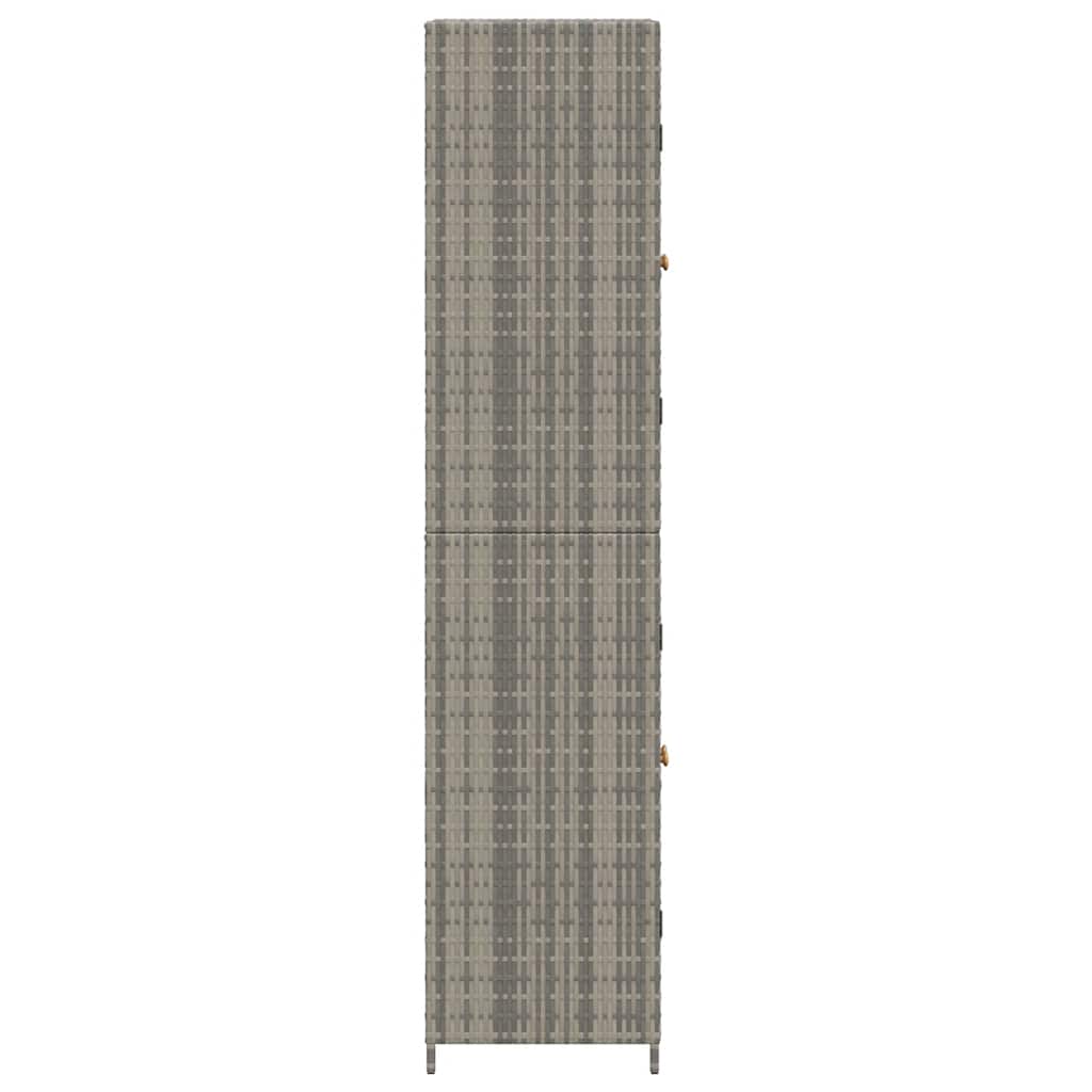 Armadietto Portaoggetti da Giardino 59x40x180 cm in Polyrattan