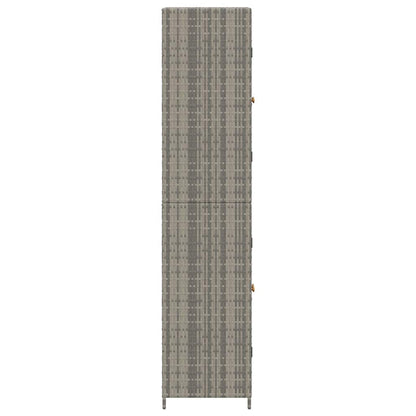 Armadietto Portaoggetti da Giardino 59x40x180 cm in Polyrattan