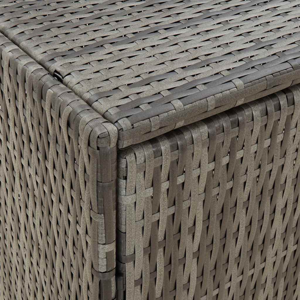 Armadietto Portaoggetti da Giardino 59x40x180 cm in Polyrattan | homemem39