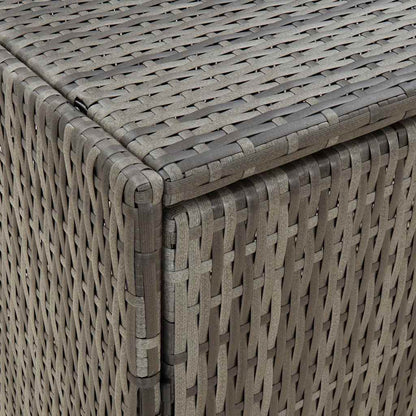 Armadietto Portaoggetti da Giardino 59x40x180 cm in Polyrattan | homemem39