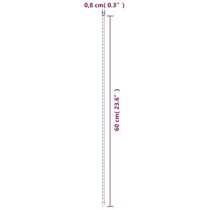 Supporti per Piante da Giardino 30 pz Verde 60 cm Acciaio | homemem39