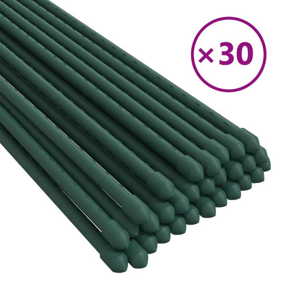 Supporti per Piante da Giardino 30 pz Verde 115 cm Acciaio - homemem39