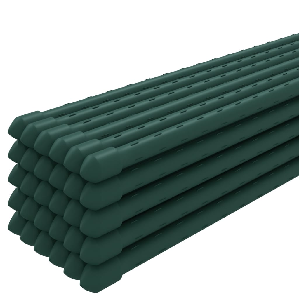 Supporti per Piante da Giardino 30 pz Verde 115 cm Acciaio | homemem39