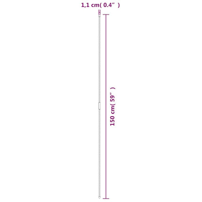 Supporti per Piante da Giardino 30 pz Verde 150 cm Acciaio | homemem39