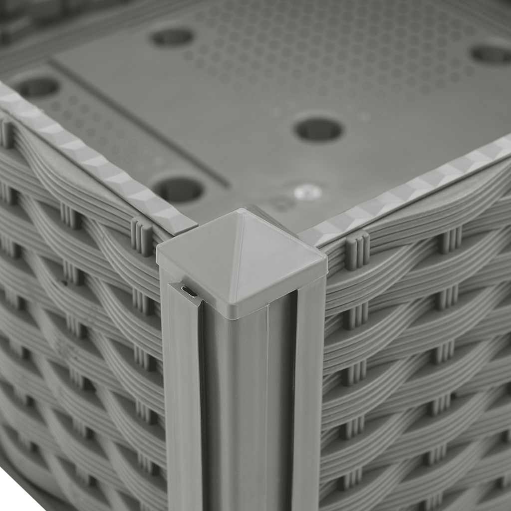 Fioriera Rialzata 40x40x23 cm in Polipropilene - homemem39