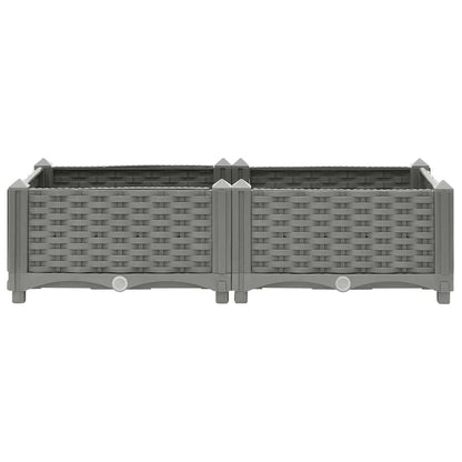 Fioriera Rialzata 80x40x23 cm in Polipropilene