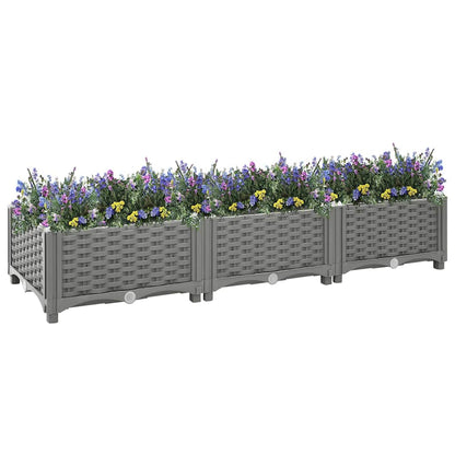 Fioriera Rialzata 120x40x23 cm in Polipropilene