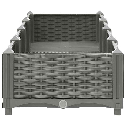 Fioriera Rialzata 160x40x23 cm in Polipropilene - homemem39