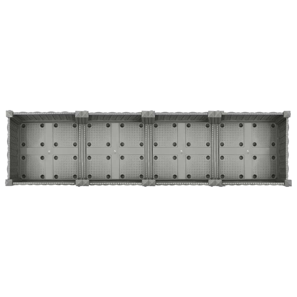 Fioriera Rialzata 160x40x23 cm in Polipropilene - homemem39