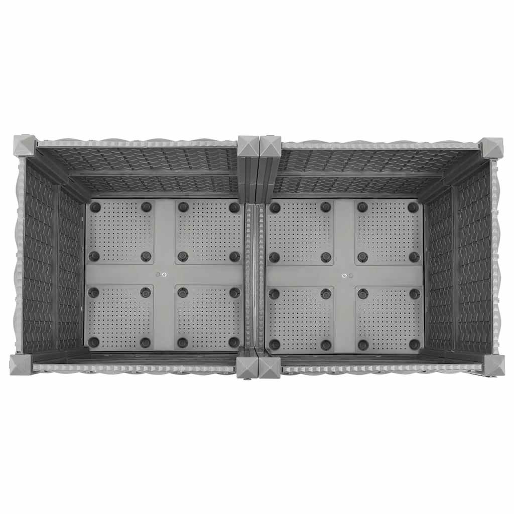 Fioriera Rialzata 80x40x38 cm in Polipropilene - homemem39