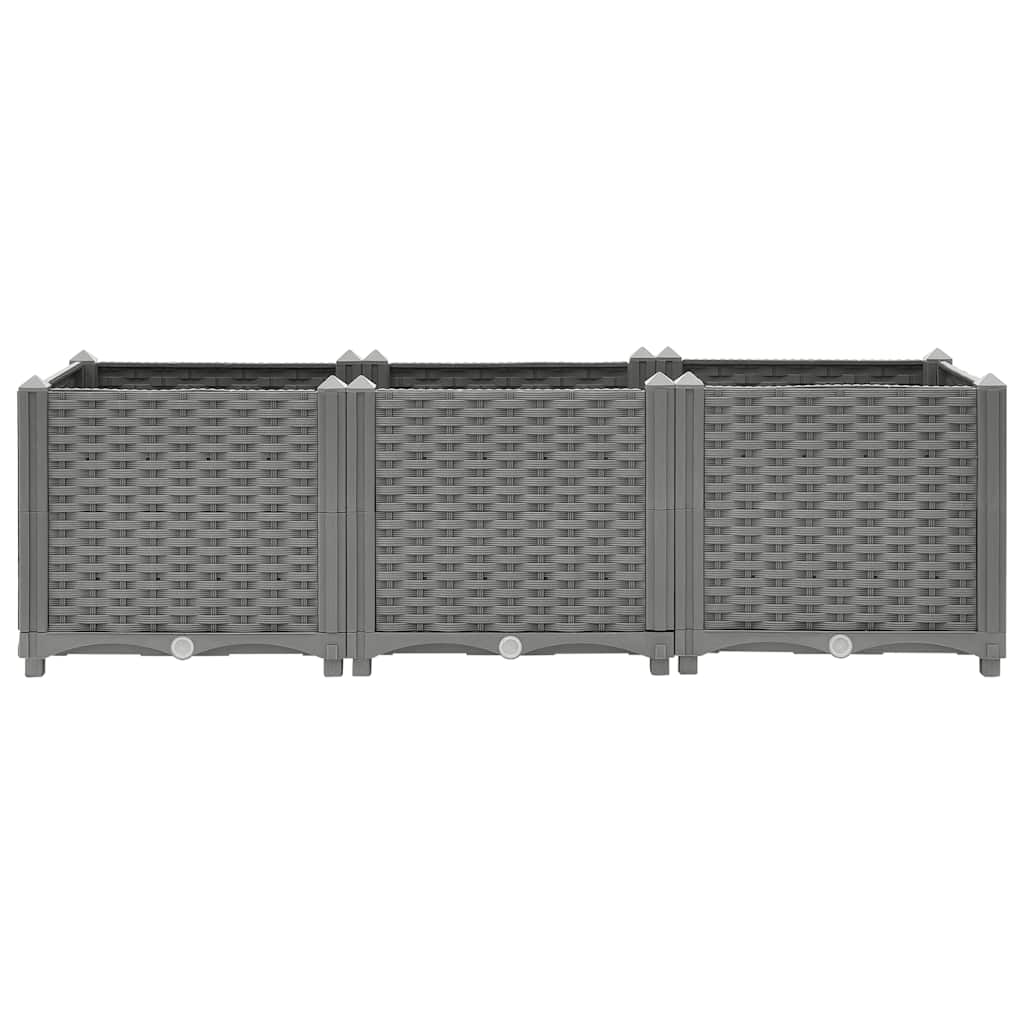 Fioriera Rialzata 120x40x38 cm in Polipropilene