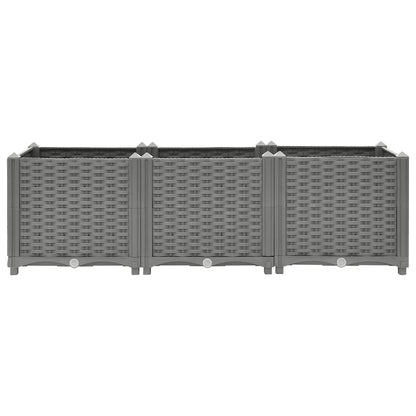 Fioriera Rialzata 120x40x38 cm in Polipropilene