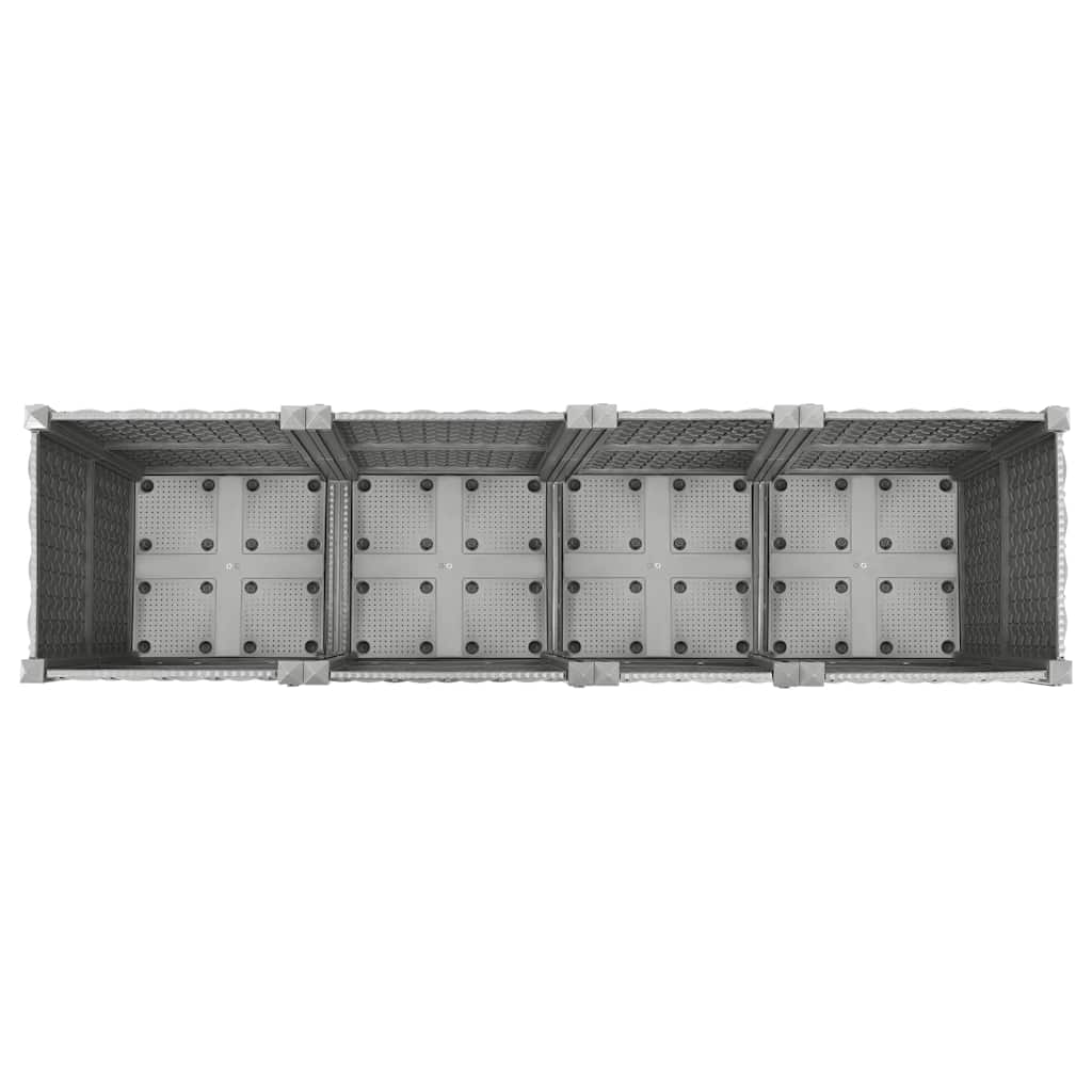 Fioriera Rialzata 160x40x38 cm in Polipropilene