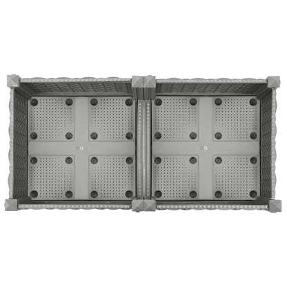 Fioriera Rialzata 80x40x71 cm in Polipropilene