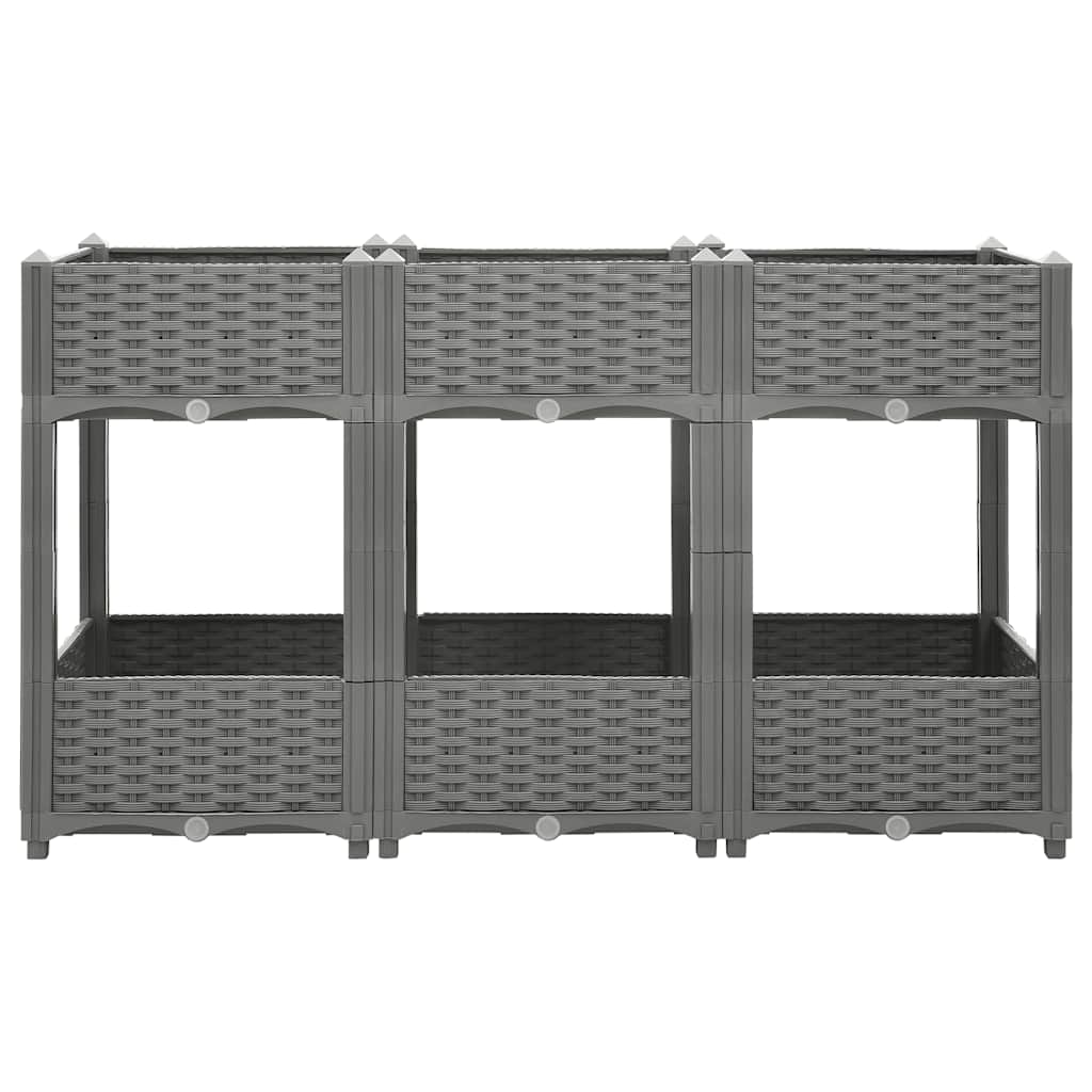 Fioriera Rialzata 120x40x71 cm in Polipropilene