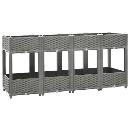 Fioriera Rialzata 160x40x71 cm in Polipropilene