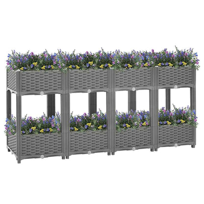 Fioriera Rialzata 160x40x71 cm in Polipropilene